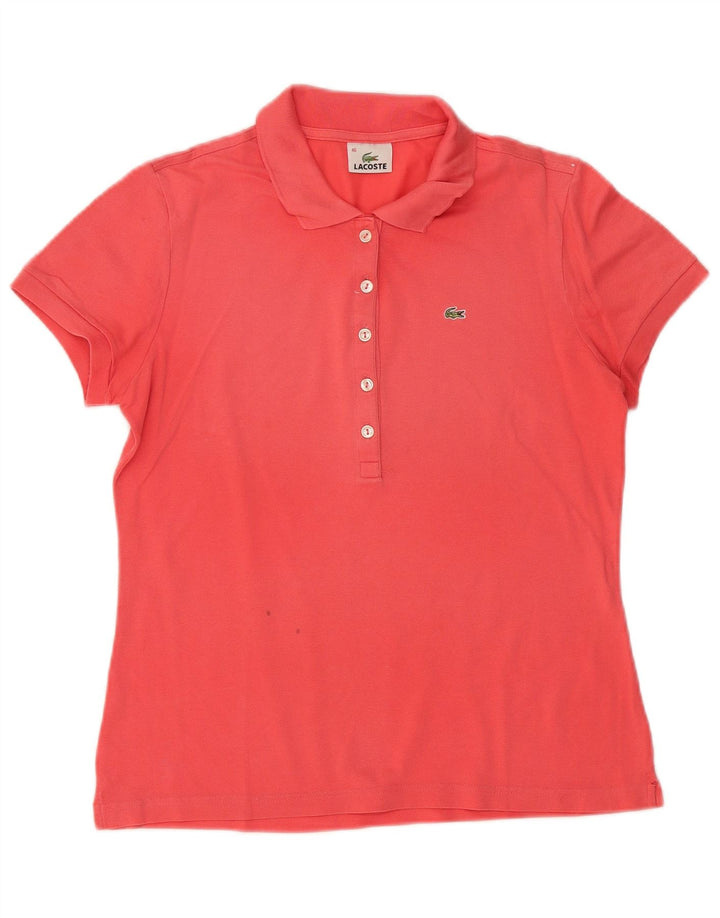 Lacoste Polo Femme Taille 46 XL Rose Coton