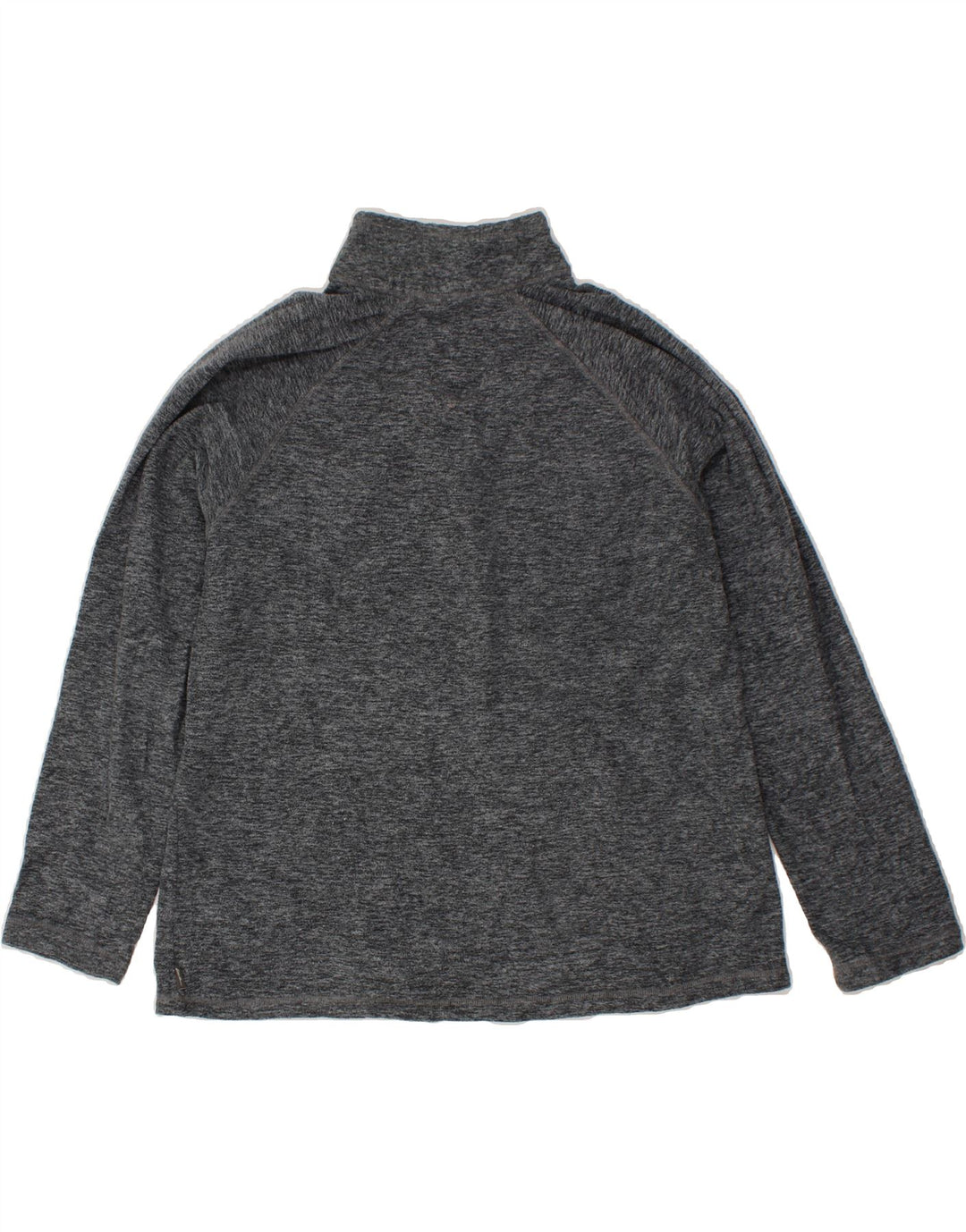 EDDIE BAUER Womens Zip Neck Fleece Jumper UK 18 XL Grey Polyester Vintage Eddie Bauer and Second-Hand Eddie Bauer from Messina Hembry 