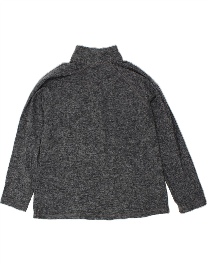 EDDIE BAUER Womens Zip Neck Fleece Jumper UK 18 XL Grey Polyester Vintage Eddie Bauer and Second-Hand Eddie Bauer from Messina Hembry 