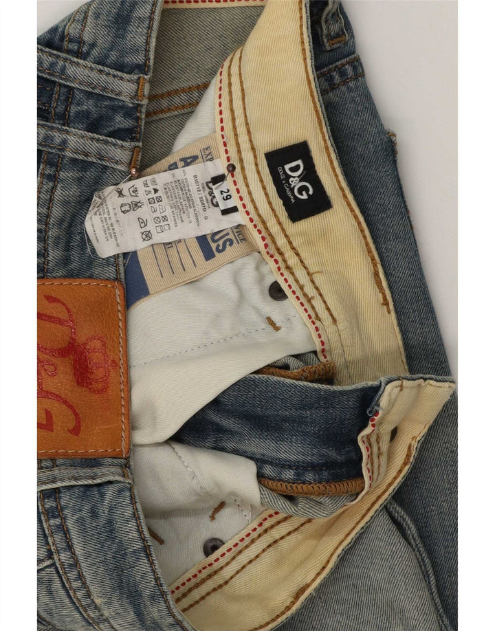 Dolce & Gabbana Jean slim effet vieilli W29 L33 en coton bleu pour femme