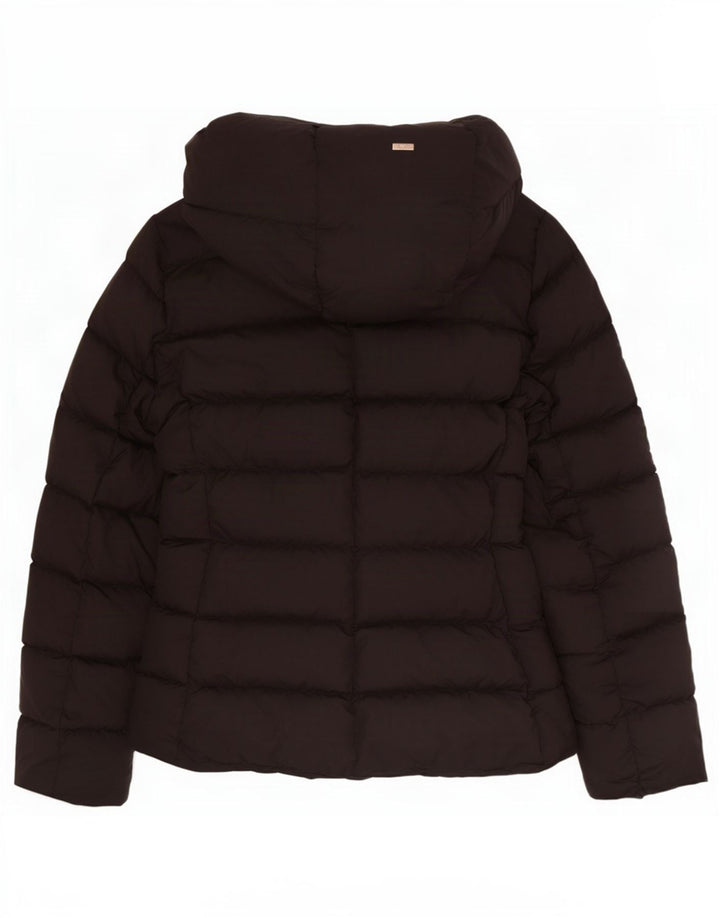 Herno Veste matelassée à capuche pour femme IT 44 Noir moyen Polyester