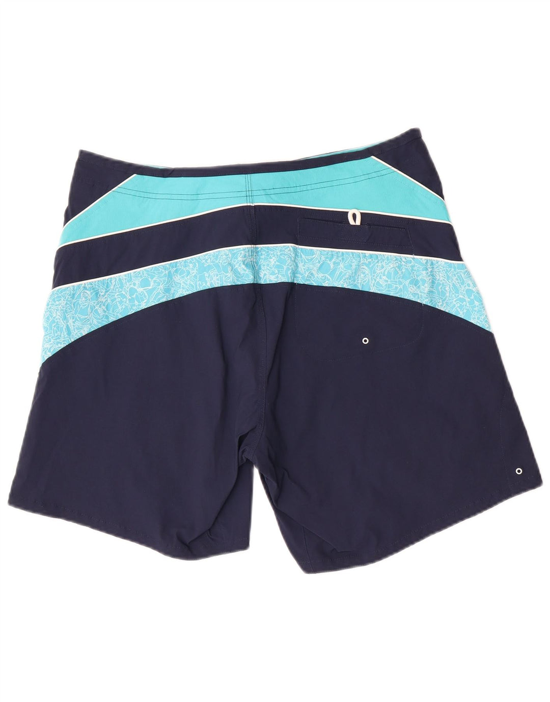 Nike Short de bain pour homme Large Bleu marine Colourblock