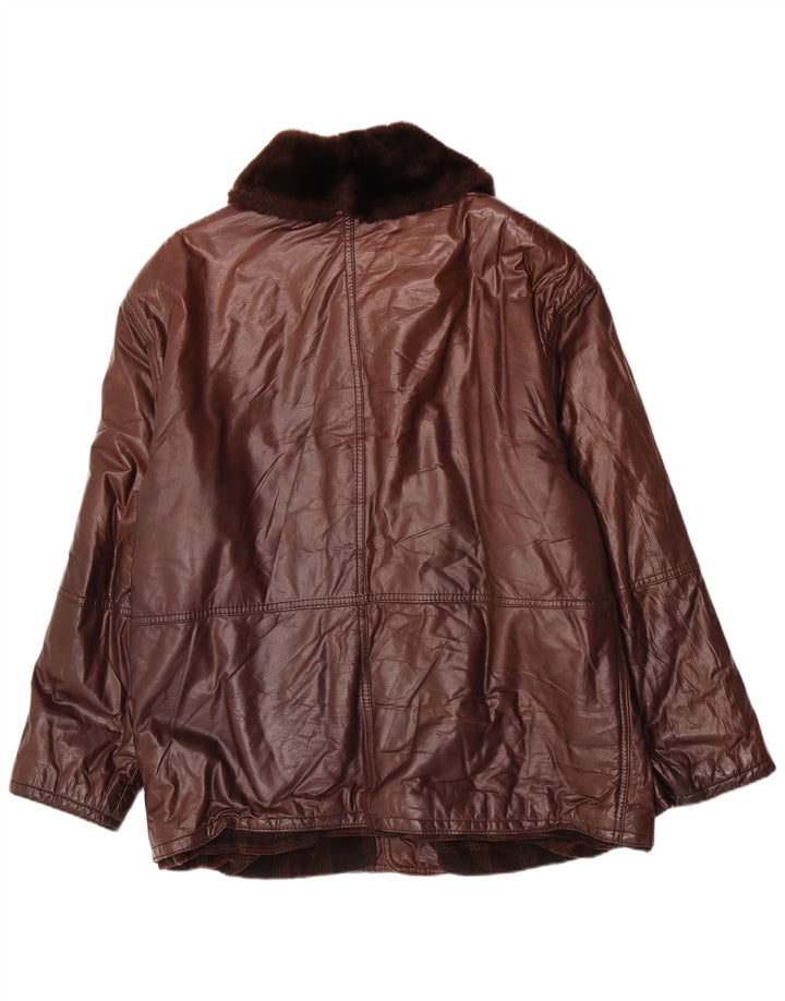 Douglas Veste en cuir pour homme EU 52 XL Marron classique