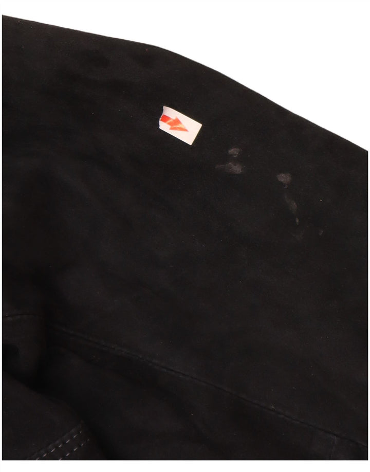 Jeckerson Veste bomber en daim pour femme UK 18 XL Bleu marine