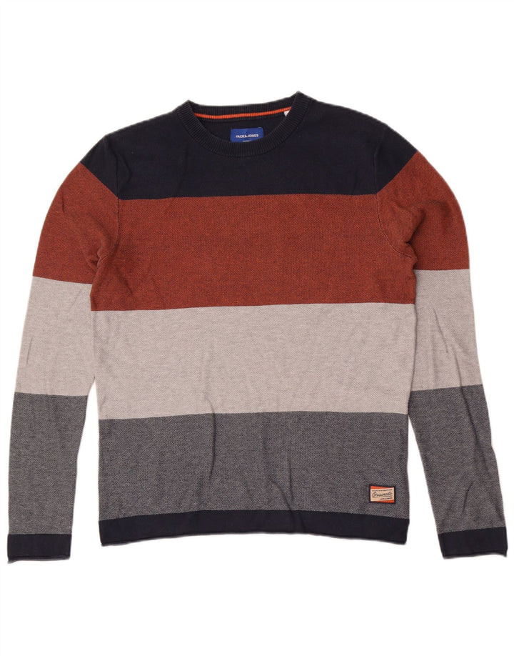 Jack & Jones Haut à Manches Longues en Coton Rayé Multicolore Moyen Homme