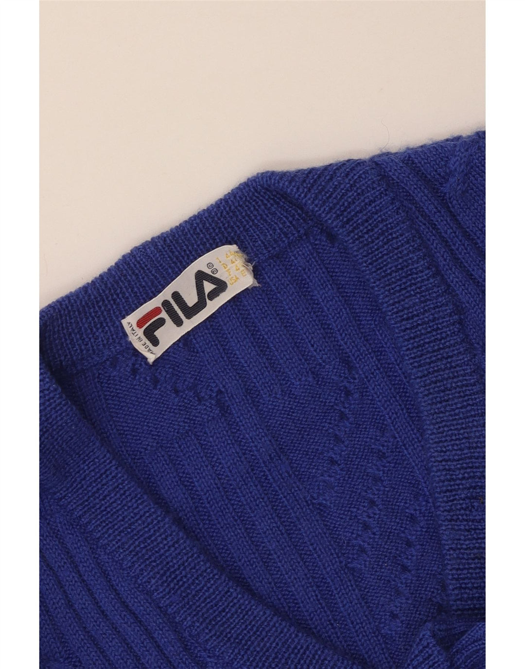 Fila Cardigan Femme Pull IT 44 Bleu Moyen