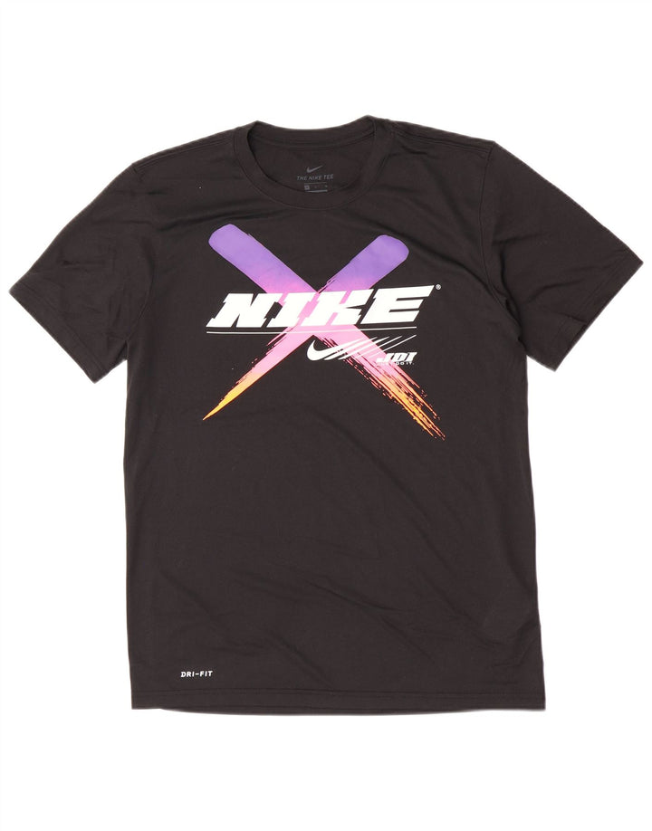 Nike Hommes Dri Fit Graphic T-Shirt Haut Noir Moyen Polyester