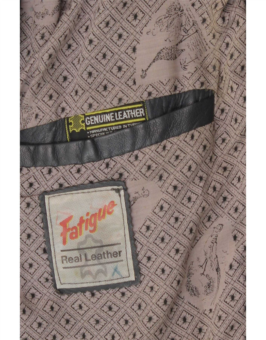 Fatigue Veste en cuir pour homme UK 42 XL Gris