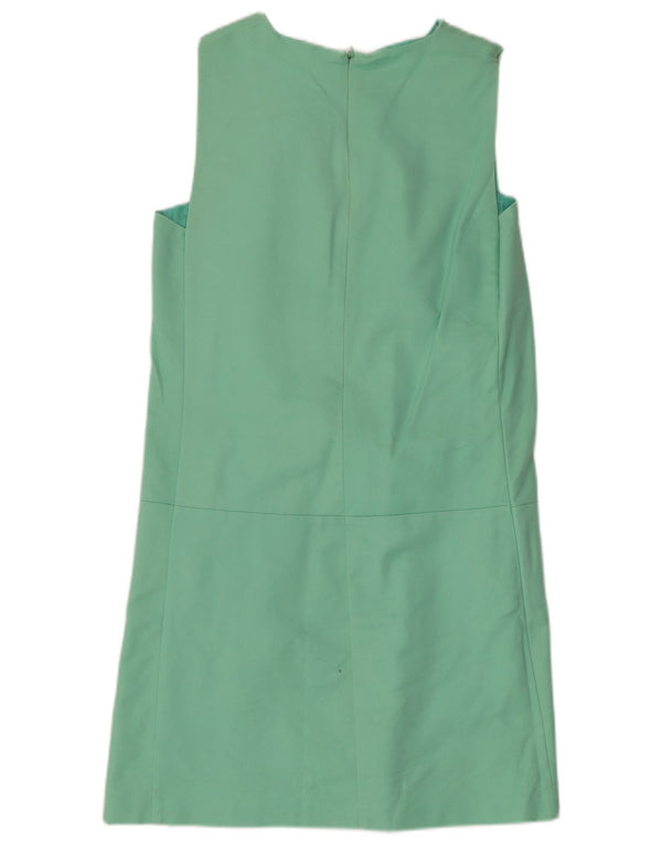 Zara Robe droite sans manches pour femme UK 10 Petit Vert