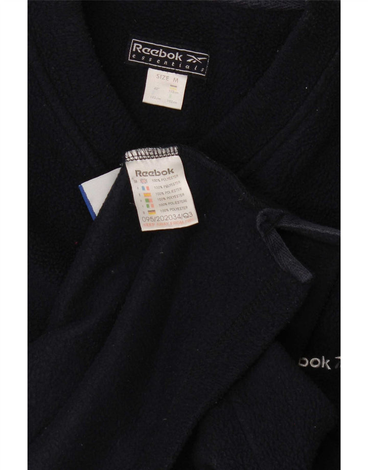 Reebok Pull Polaire Homme Bleu Marine Moyen Polyester