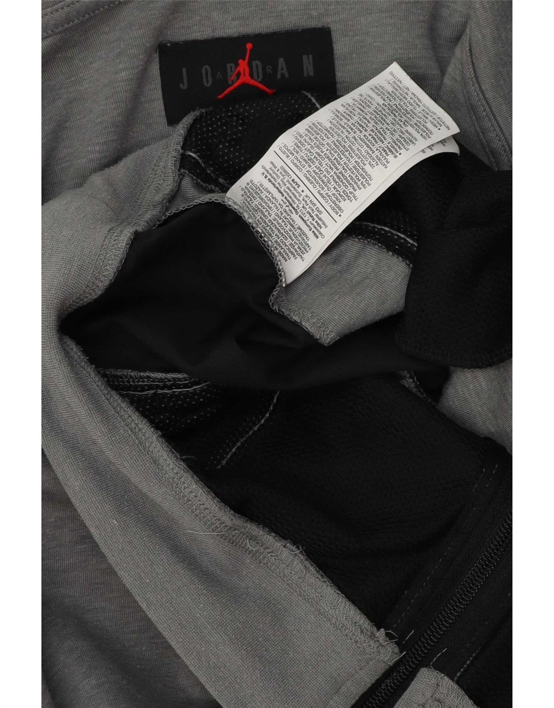 Jordan Pull à capuche zippé pour homme en polyester color block gris moyen