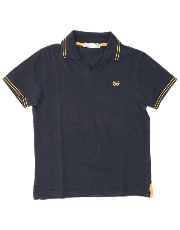 Sergio Tacchini Polo Femme UK 12 Coton Bleu Marine Moyen