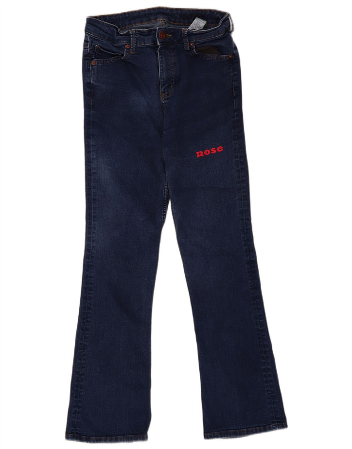 Marks & Spencer Jean Bootcut Rose pour Femme UK 12 Moyen W32 L29 Coton Bleu