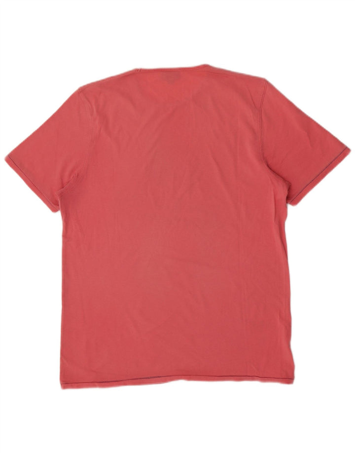 Marlboro Classics T-Shirt Graphique Homme Rose Moyen Coton