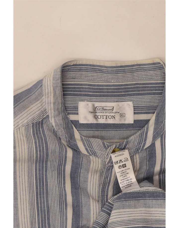 St. Bernard Chemise Homme XL Bleu Rayé Coton