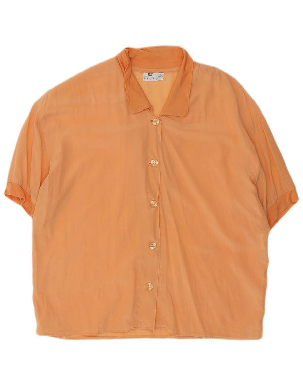 Belfe & Femme Chemisier Chemise À Manches Courtes IT 46 Grande Soie Rose