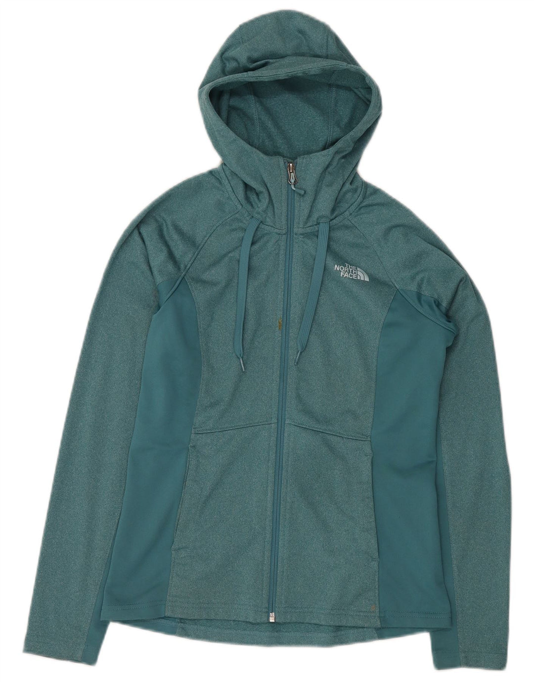 THE NORTH FACE Pull à capuche zippé pour femme UK 10 Petit Bleu Moucheté