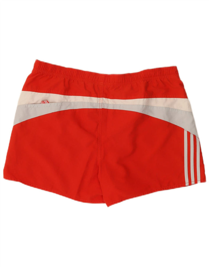 Adidas Short de sport pour homme Large Rouge Colourblock