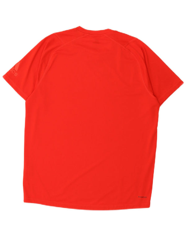 Adidas Mens Aeroready Graphic T-Shirt Top Large Rouge Polyester