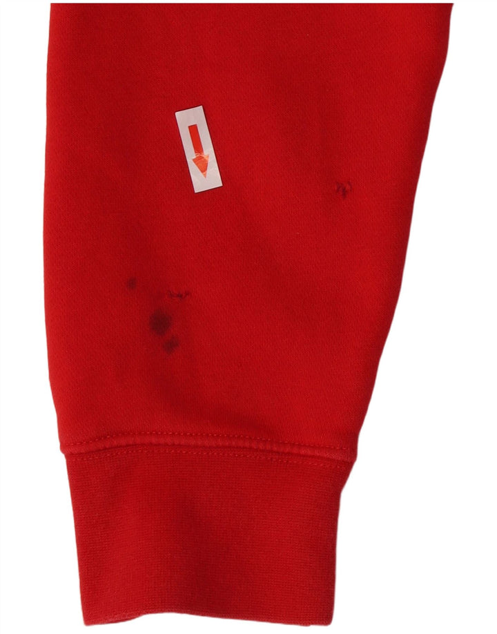 Nike Pull à capuche pour homme en coton rouge Taille S