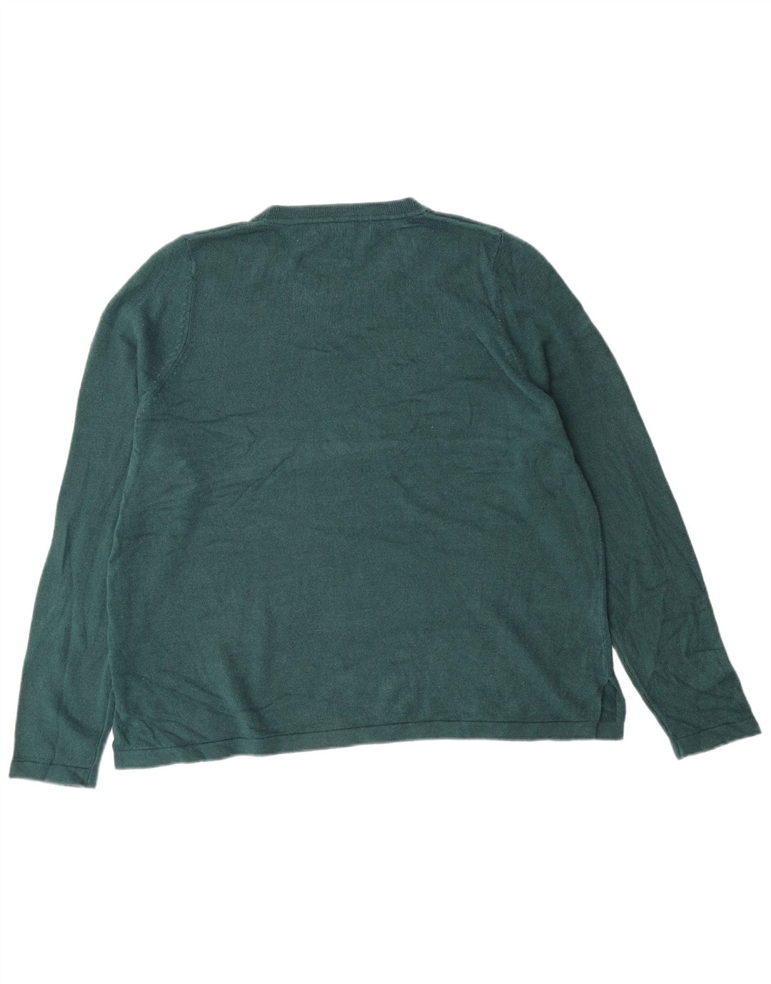 MARKS & SPENCER Pull à col rond pour femme UK 20 2XL Vert Acrylique