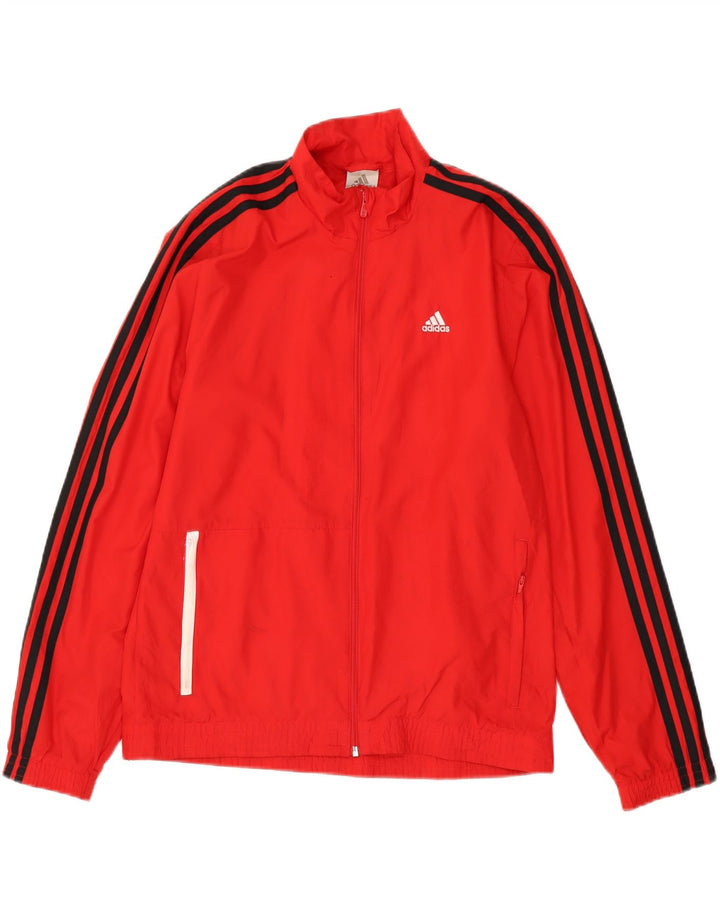 Adidas Veste de survêtement graphique pour homme Petit rouge Polyester