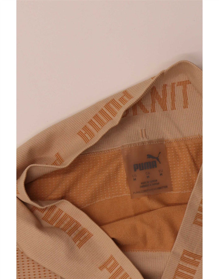 Puma Legging graphique pour femme UK 12 Beige moyen