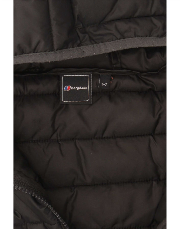 Berghaus Veste matelassée à capuche garçon 6-7 ans Noir Polyester