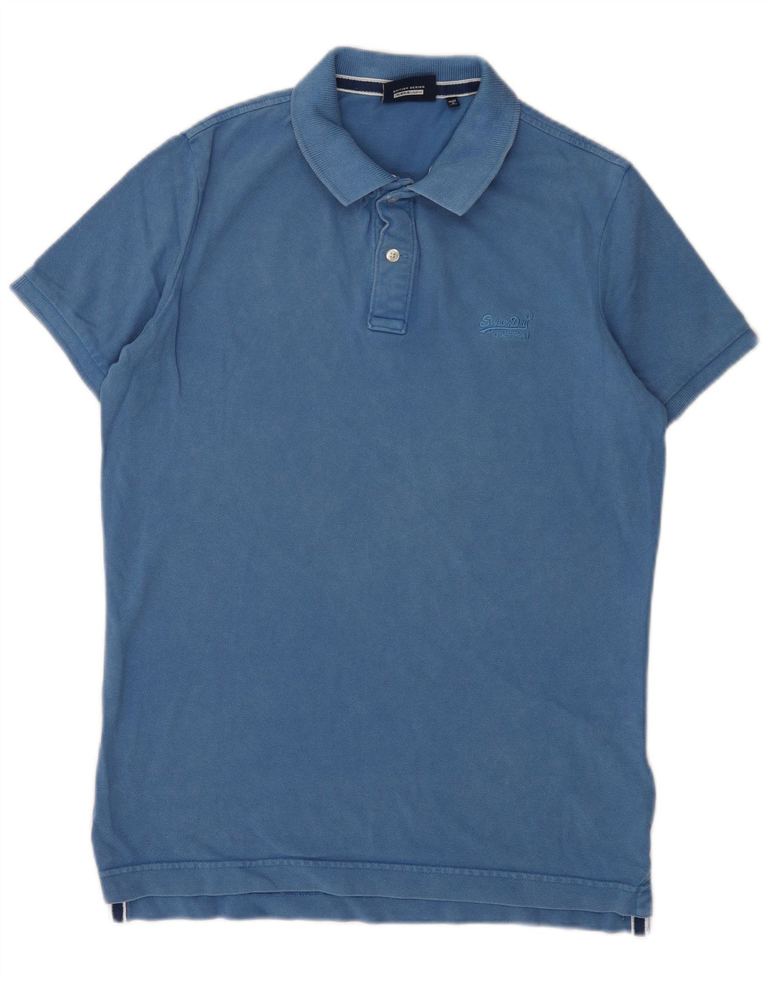 Superdry Polo Homme Grand Bleu Coton