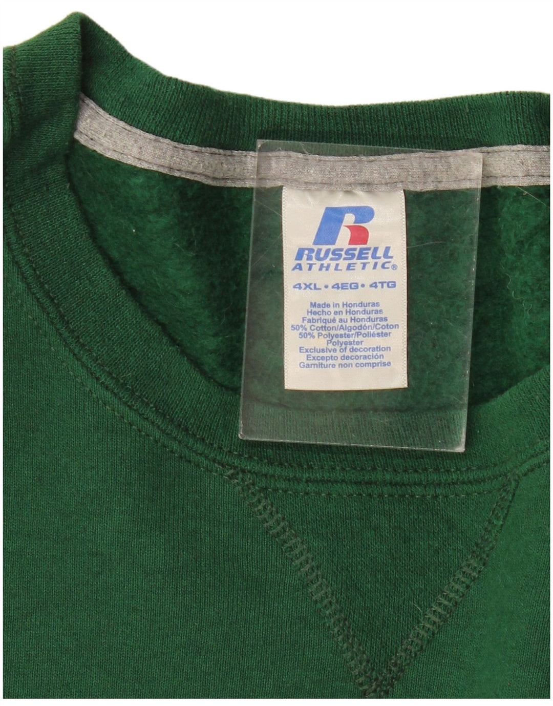 RUSSELL ATHLETIC Sweat-shirt pour homme en coton vert 4XL