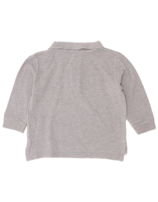 Polo Ralph Lauren Chemise à manches longues pour bébé fille 12-18 mois Gris Coton