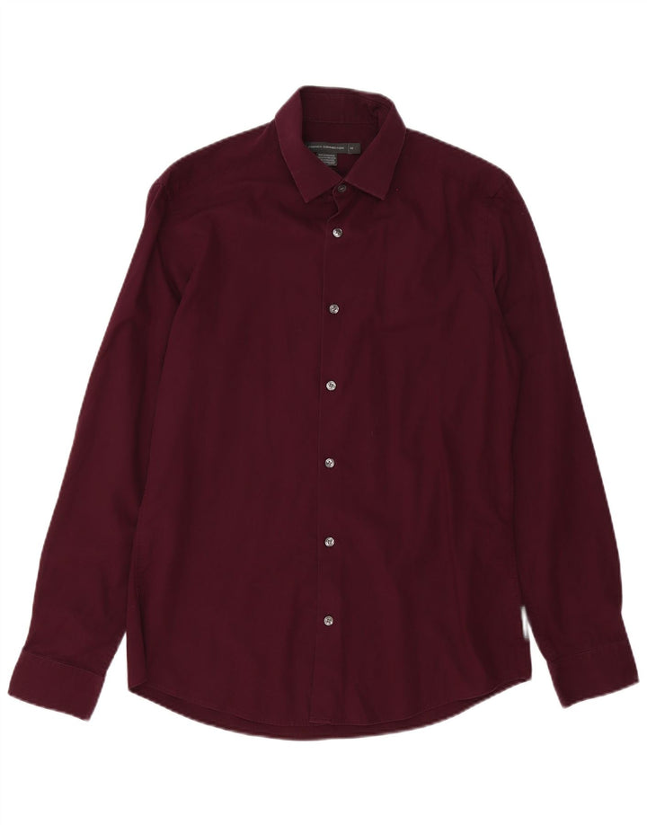 FRENCH CONNECTION Chemise Homme Coton Bordeaux Moyen