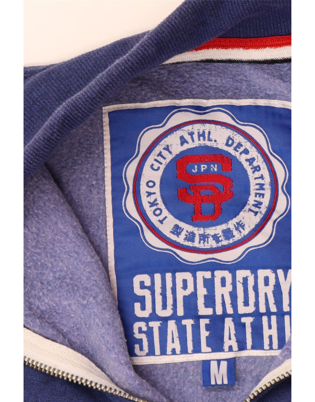 Superdry Veste de Survêtement Graphique Homme Bleu Marine Moyen Coton