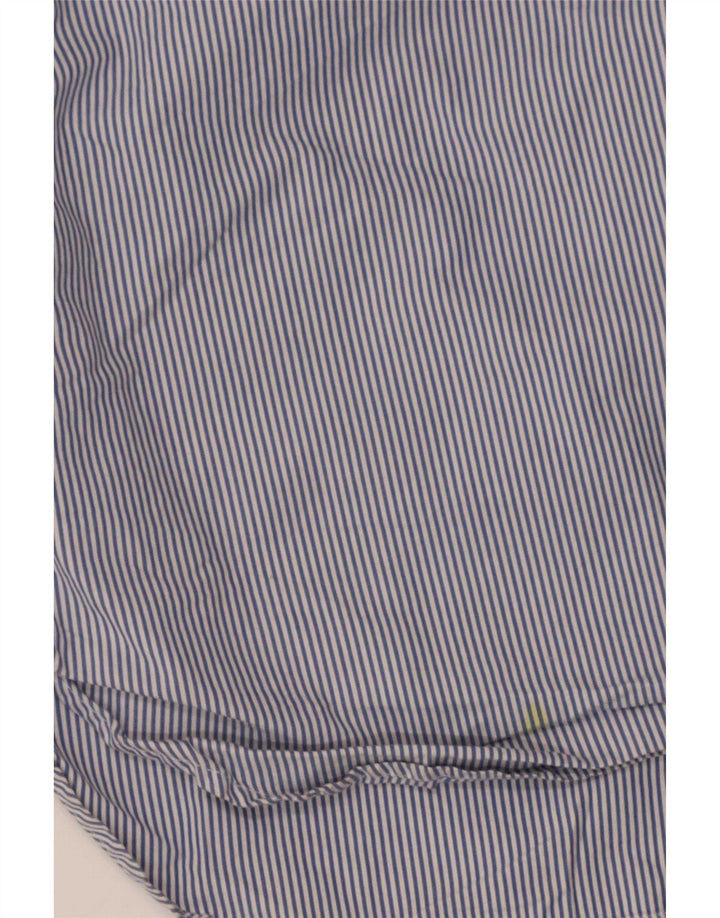 Superdry Chemise Homme Bleu Moyen En Coton À Fines Rayures