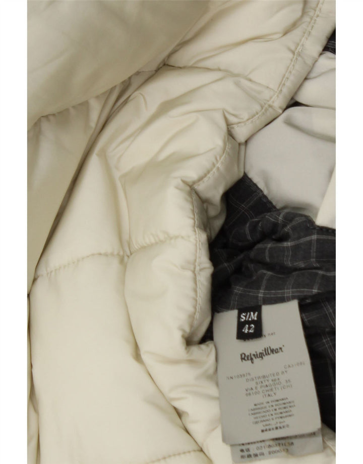 Refrigiwear Veste matelassée Femme IT 42 Medium Off White Polyamide