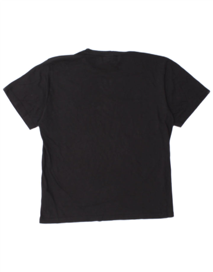 Lotto T-Shirt Homme Haut Large Noir Coton