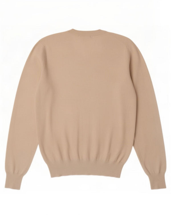 Fred Perry Pull col V pour homme en coton blanc cassé Small