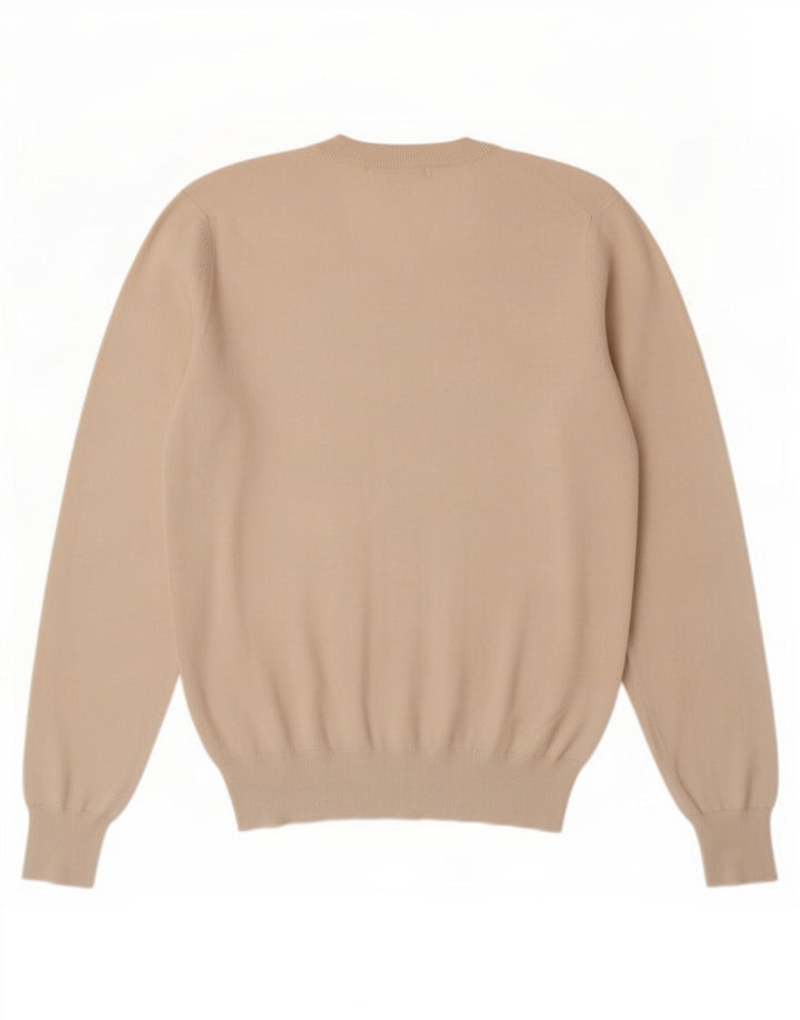Fred Perry Pull col V pour homme en coton blanc cassé Small