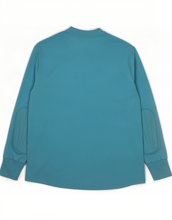 Adidas Hommes Climalite Haut à manches longues Grand Bleu Colorblock Polyester