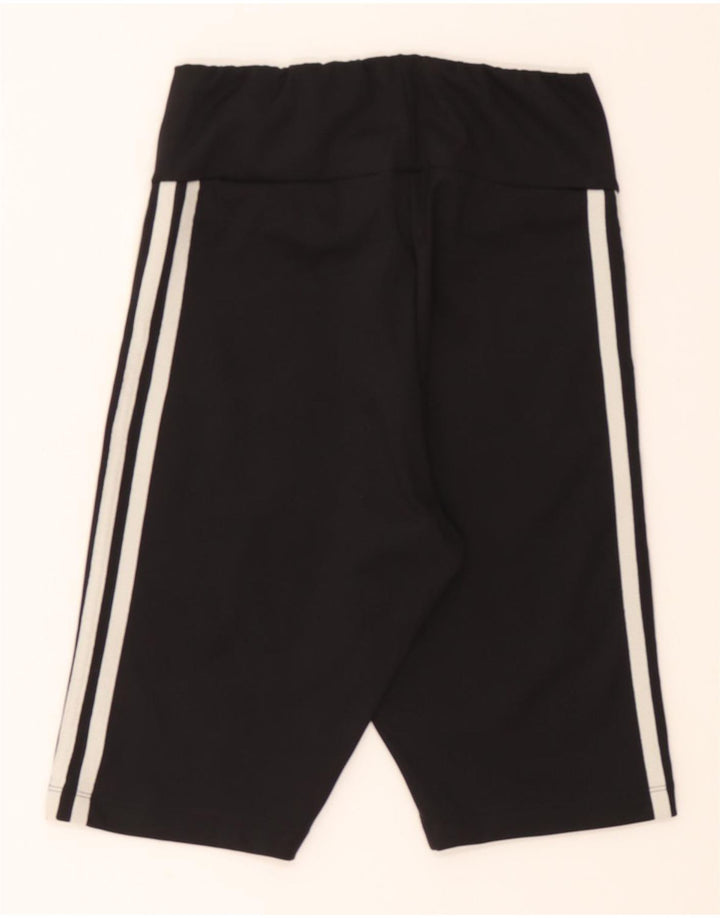 ADIDAS Womens Sport Shorts UK 8 Small  Black Polyester Vintage Adidas and Second-Hand Adidas from Messina Hembry 