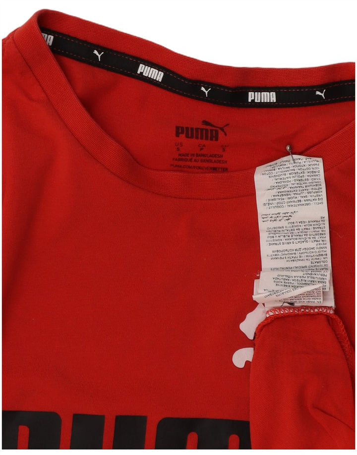 PUMA T-Shirt Graphique Homme Petit Rouge Coton
