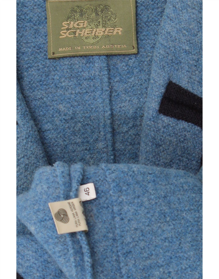 SIGI SCHEIBERG Womens Oversized 3 Button Blazer Jacket IT 46 Large Blue Vintage Sigi Scheiberg and Second-Hand Sigi Scheiberg from Messina Hembry 