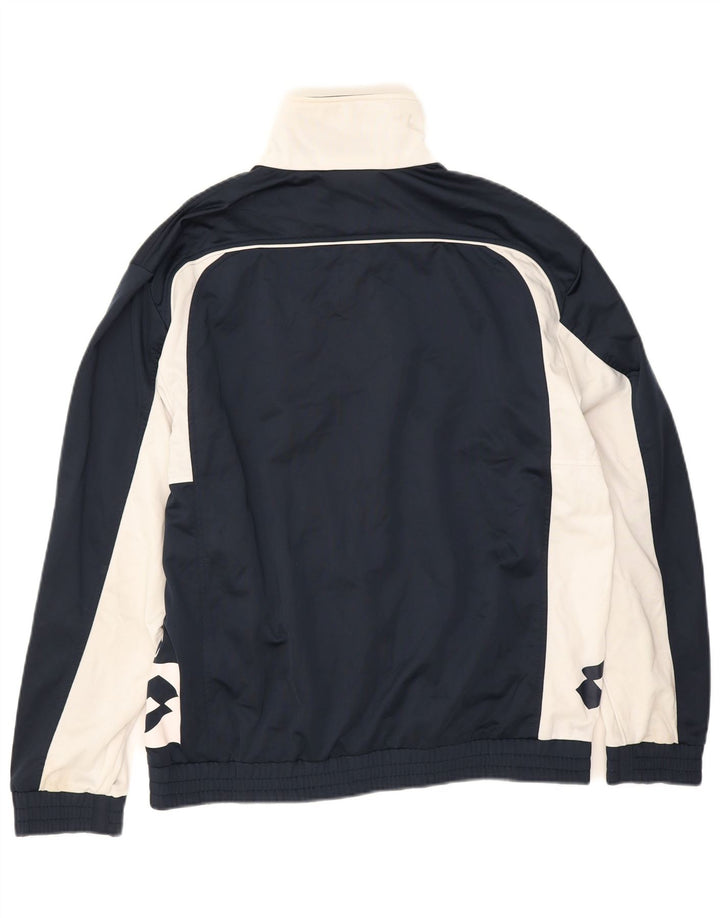 Lotto Veste de Survêtement Graphique pour Homme Large Bleu Marine Colorblock
