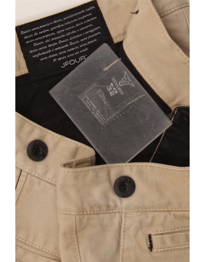 VINTAGE Pantalon Chino Slim Homme W32 L33 Coton Beige