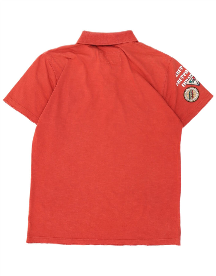 AVIAZIONE NAVALE Polo Graphique Homme Rouge Moyen