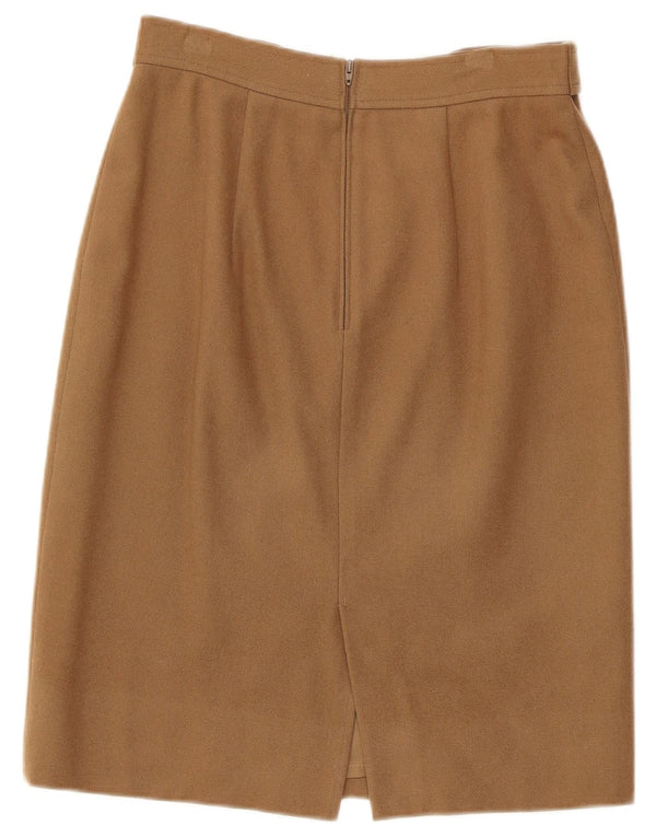 Gianfrediani Jupe crayon taille haute pour femme IT 44 Medium W26 Beige Cachemire