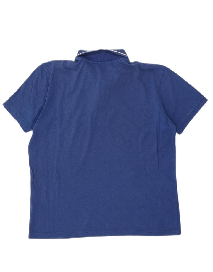 CARRERA Mens Polo Shirt Large Navy Blue Cotton