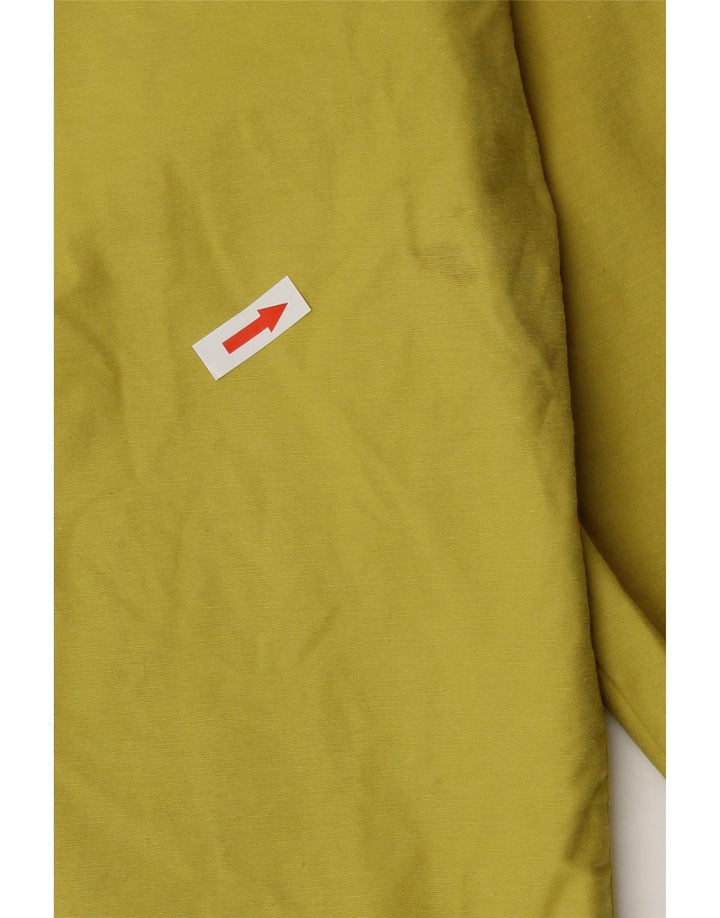 Veste utilitaire à capuche femme vintage UK 16 Grand Jaune