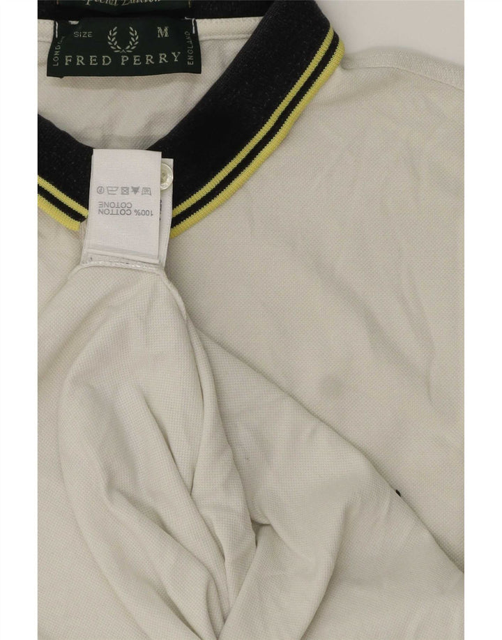 Fred Perry Polo Homme Blanc Moyen Coton
