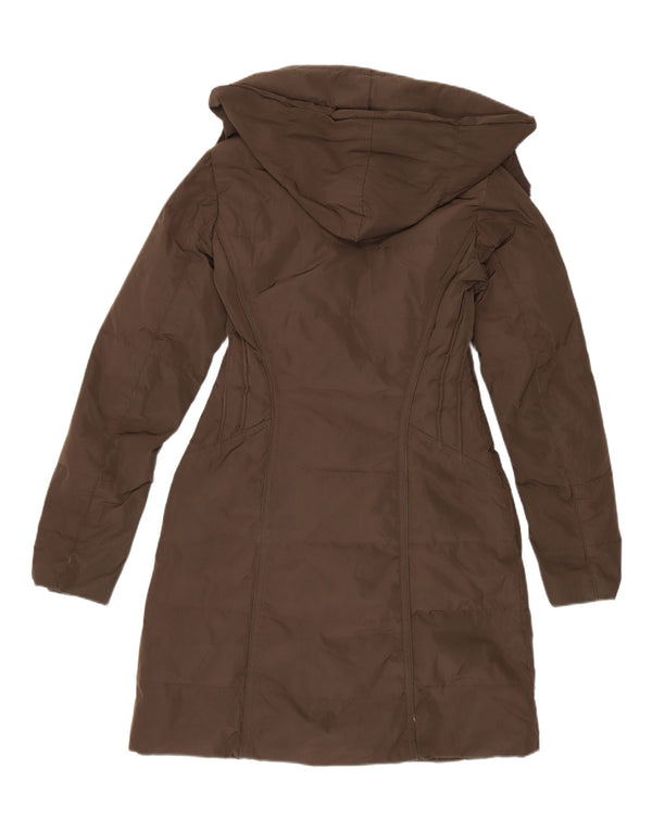 Trussardi Manteau Rembourré À Capuche IT 40 Small Marron